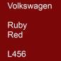 Preview: Volkswagen, Ruby Red, L456.